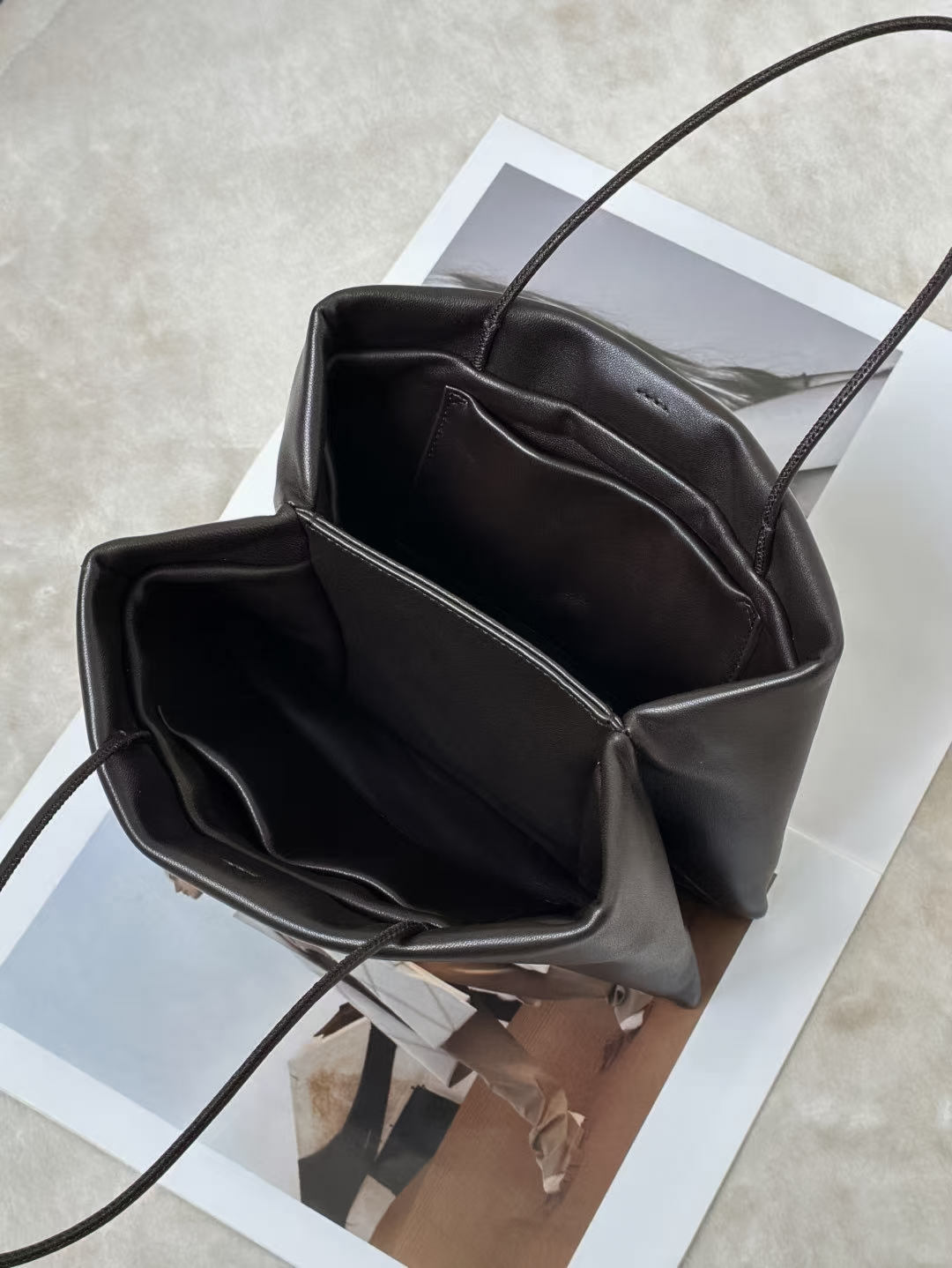Cecily Water-Dyed Lambskin Accordion Handbag