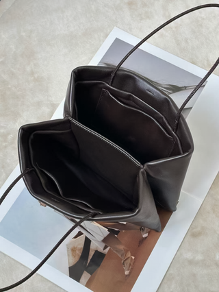Cecily Water-Dyed Lambskin Accordion Handbag