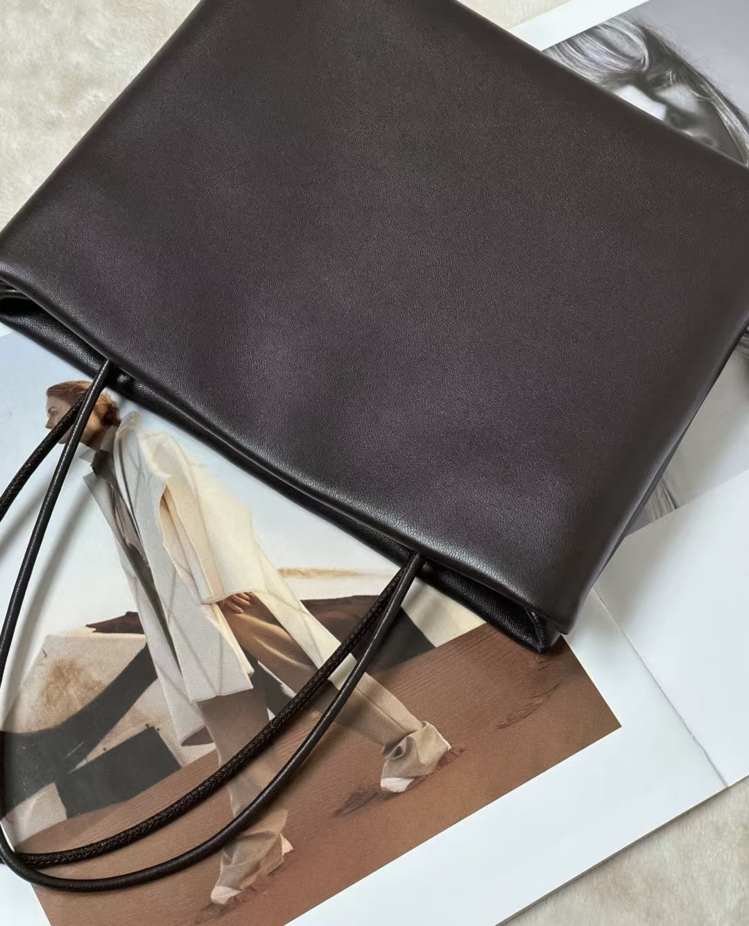Cecily Water-Dyed Lambskin Accordion Handbag