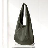 Kaja Hobo Bag in Olive, angled view