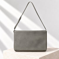 Signe Flap Bag in Moss Green, front view
