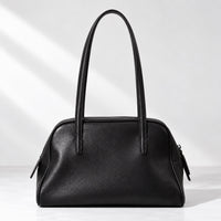 Lena Bowling Bag in Black, front view
