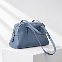 Lena Bowling Bag in Dusty Blue, alternate view