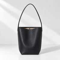 Black Aya Bucket Bag, front view
