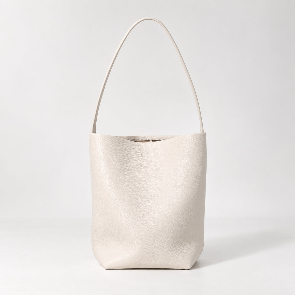 Ivory Aya Bucket Bag, front view