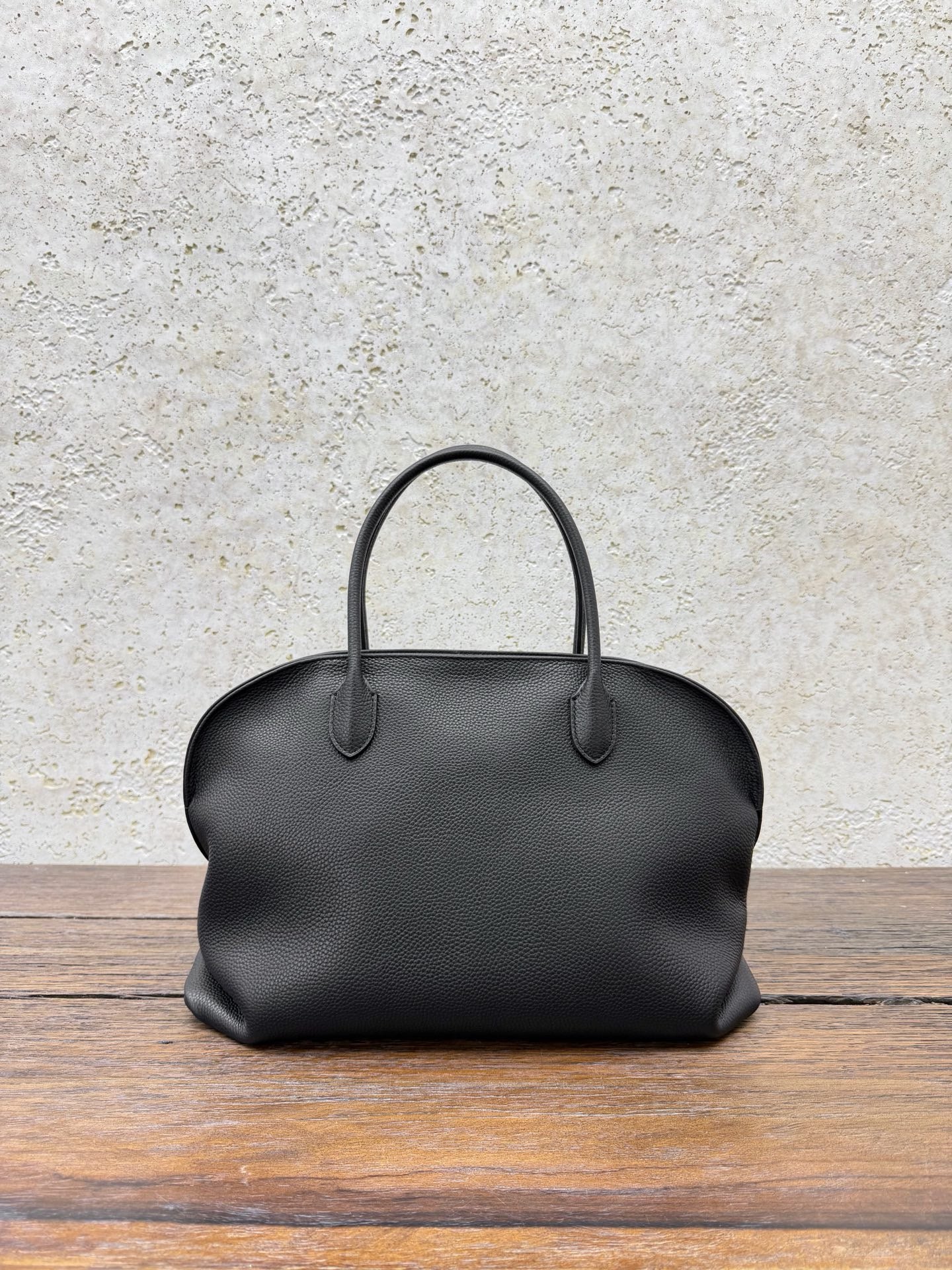 Agnes 15 Pebbled Leather Bowling Bag
