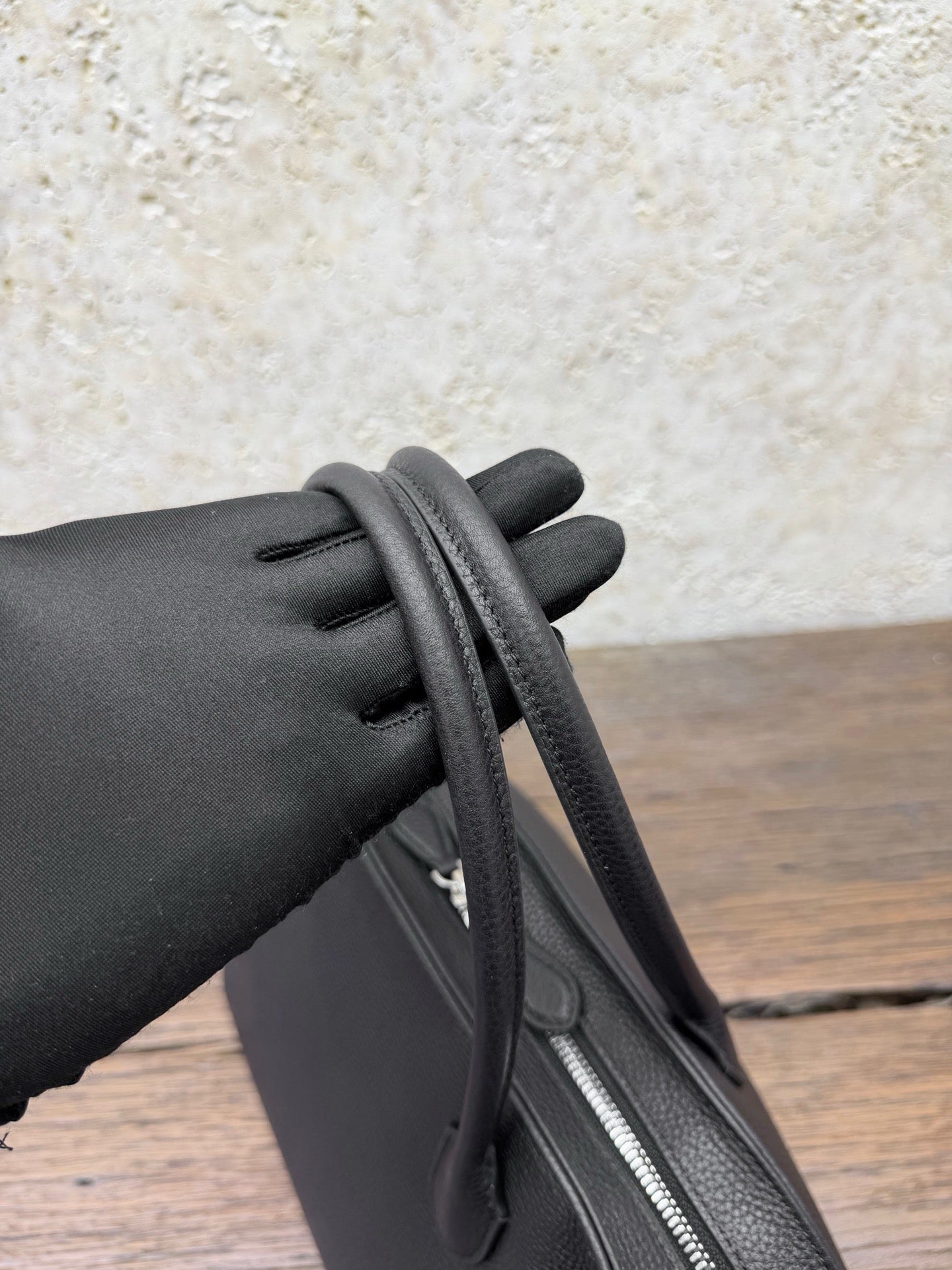 Agnes 15 Pebbled Leather Bowling Bag