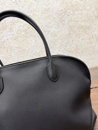 Agnes 15 Pebbled Leather Bowling Bag