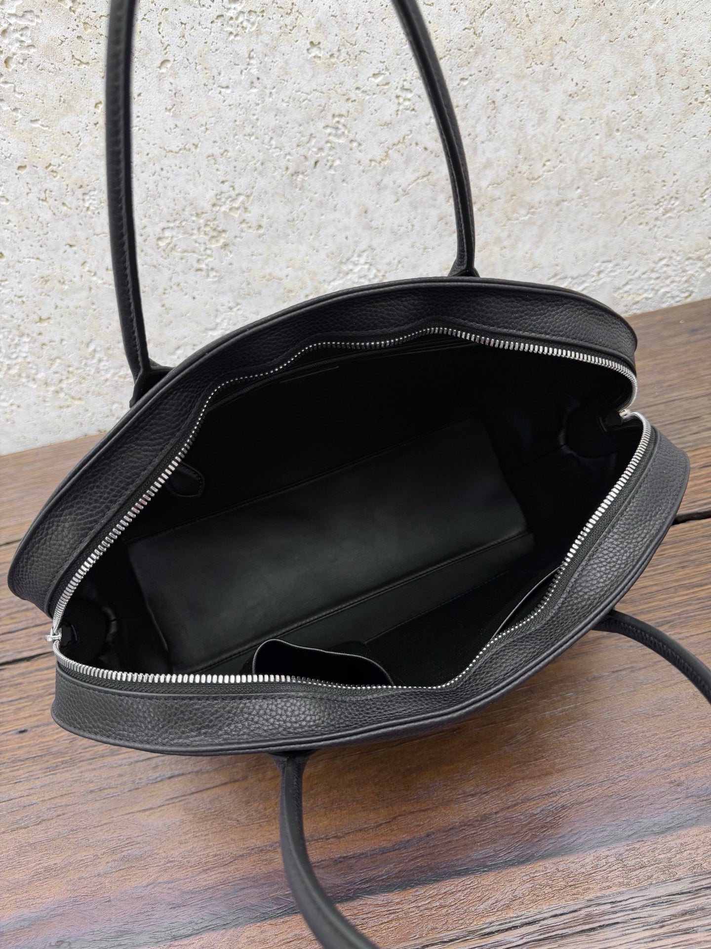 Agnes 15 Pebbled Leather Bowling Bag