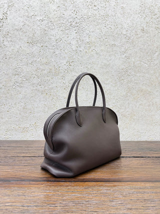 Agnes 15 Pebbled Leather Bowling Bag