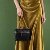 Vera Vanity Bag in Black, on model