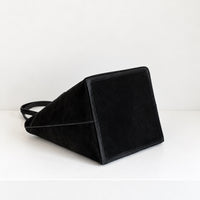Selma Compact Tote in Black, base and side construction
