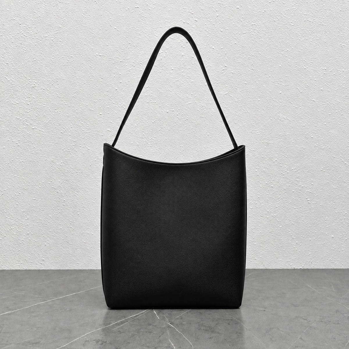 Arc Shoulder Bag in Black, front view