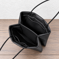 Black Cecily Accordion Handbag, editorial detail