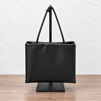Black Cecily Accordion Handbag, front view