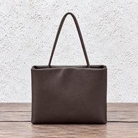 Dark Brown Cecily Accordion Handbag, front view