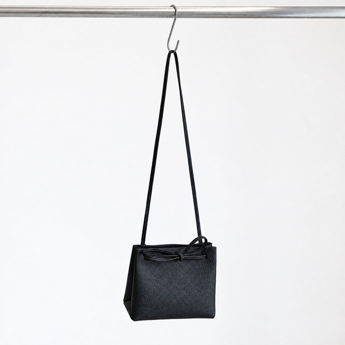 Mila Shoulder Bag in Black, front view