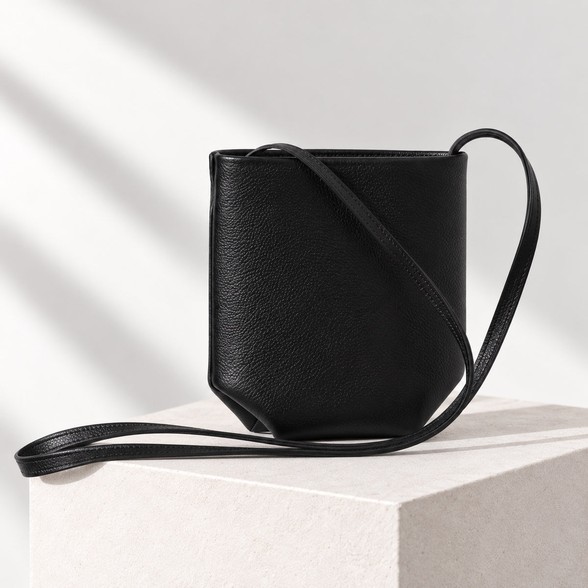 Asta Mini Bucket Bag in Black, alternate view