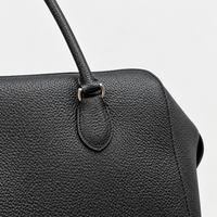 Black Sanne Bowling Bag, handle and hardware detail