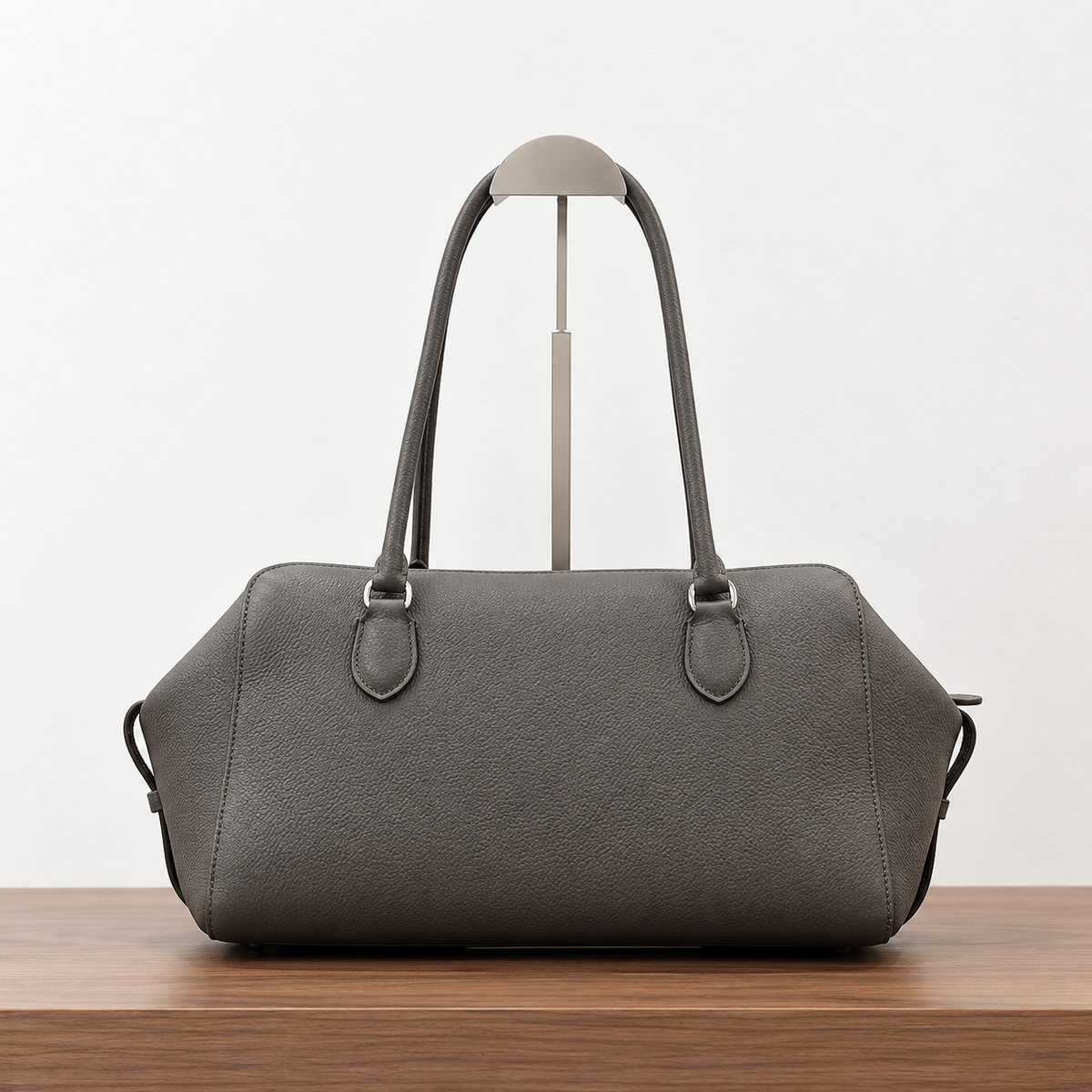 Gray Sanne Bowling Bag, front view