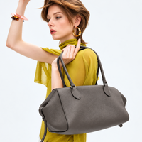 Gray Sanne Bowling Bag on model