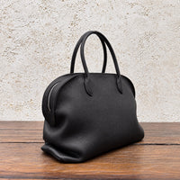 Black Agnes Bowling Bag, three-quarter view