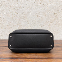 Black Agnes Bowling Bag, base and protective feet detail
